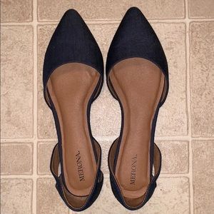 Navy flats